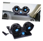 Ventilador Mini Automotivo Duplo - 2 Velocidades 12v Forte