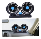 Ventilador Mini Automotivo Duplo - 2 Velocidades 12v Forte