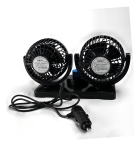 Ventilador Mini Automotivo Duplo - 2 Velocidades 12v Forte
