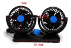 Ventilador Mini Automotivo Duplo - 2 Velocidades 12v Forte