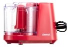 Mini processador alimentos elétrico 350ml vermelho 2 lâminas Amvox APR 1001 RED