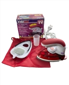 Mini Ferro De Passar Vapor Steamer Para Viagem Vermelho Patchwork