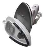 Mini Ferro De Passar Vapor Steamer Para Viagem Vermelho Patchwork