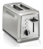 Torradeira Inox El&eacute;trica Premium 230&ordm;C 850w 2 Fatias Largura Ampla 7 Torras Ajuste Tipo De P&atilde;o - Hamilton Beach