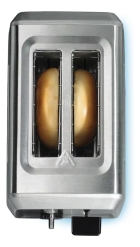 Torradeira Inox El&eacute;trica Premium 230&ordm;C 850w 2 Fatias Largura Ampla 7 Torras Ajuste Tipo De P&atilde;o - Hamilton Beach