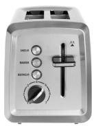 Torradeira Inox El&eacute;trica Premium 230&ordm;C 850w 2 Fatias Largura Ampla 7 Torras Ajuste Tipo De P&atilde;o - Hamilton Beach