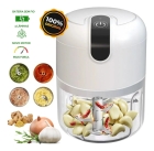 Mini Processador De Alimentos Moedor El&eacute;trico De Alho S/ Fio Cor Branco
