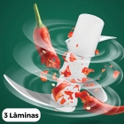 Mini Processador De Alimentos Moedor El&eacute;trico De Alho S/ Fio Cor Branco