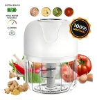 Mini Processador Moedor De Alimentos 250mL 3 Lâminas usb potente alho cebola cor sortidos