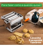Maquina Para Macarrão Massas Inox Grampo Fixador Mimo Style
