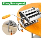 Maquina Para Macarrão Massas Inox Grampo Fixador Mimo Style