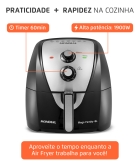 Fritadeira Sem Óleo Air Fryer 8L, Mondial, 1900W - AFN-80-BI