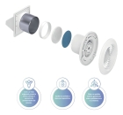 Insuflador De Ar Compacto Sicflux Splitvent (100mm)