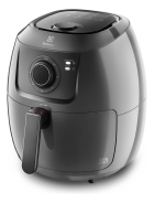 Air fryer Fritadeira Sem Óleo Elétrica Electrolux 6,5L Family Cesto Removível Com Timer 1700W de potência EAF50 Grafite Efficient Por Rita Lobo