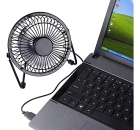 Mini Ventilador Usb De Mesa Portátil Para Pc Notebook Cor da estrutura Preto Cor das pás Alumínio Diâmetro 15 cm Quantidade de pás 4