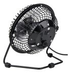 Mini Ventilador Usb De Mesa Portátil Para Pc Notebook Cor da estrutura Preto Cor das pás Alumínio Diâmetro 15 cm Quantidade de pás 4