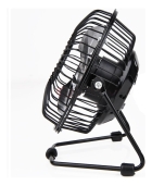 Mini Ventilador Usb De Mesa Portátil Para Pc Notebook Cor da estrutura Preto Cor das pás Alumínio Diâmetro 15 cm Quantidade de pás 4