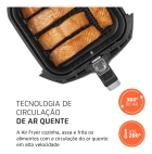 Fritadeira Sem Óleo Air Fryer 4l Mondial, Preto/prata 1500w Afn-40-bfs