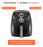 Fritadeira Sem Óleo Air Fryer 4l Mondial, Preto/prata 1500w Afn-40-bfs