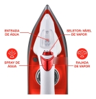 Ferro De Passar A Vapor Telefunken Steam Pro 2200 Verm Cor Vermelho