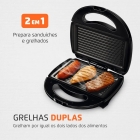 Sanduicheira Elétrica Fast Grill E Sandwich Mondial Cor Preto