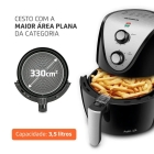 Mondial AF-30-I fritadeira elétrica air fryer sem óleo 3,5L cor preto e inox