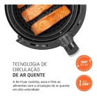 Mondial AF-30-I fritadeira elétrica air fryer sem óleo 3,5L cor preto e inox