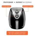 Mondial AF-30-I fritadeira elétrica air fryer sem óleo 3,5L cor preto e inox