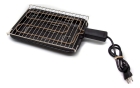 Churrasqueira Elétrica Grill Esmaltada Portátil Preta