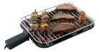 Churrasqueira Elétrica Grill Esmaltada Portátil Preta