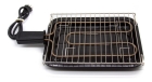 Churrasqueira Elétrica Grill Esmaltada Portátil Preta