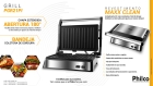 Grill E Sanduicheira Philco PGR21PI Antiaderente 2 Em 1 Inox