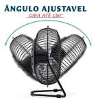 Mini Ventilador Usb Portátil - Ultra Silencioso - Dolce Home Estrutura Preto