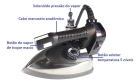 Lanmax 94 Ferro Passar Roupas A Vapor Industrial C/ Sapata Anti Brilho