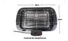Churrasqueira Elétrica Grill S/fumaça 1.500w Portátil