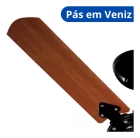 Ventilador De Teto Marbella 3 Pás Em Verniz New Preto 130w Linha Silver 51.01-0856