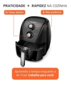 Fritadeira sem &oacute;leo air fryer 4L Mondial 1500W AFN-40-BFT
