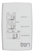 Ventilador De Teto Tron 130w Búzios Pás Transparente