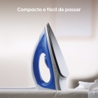 Ferro de Passar Iron Force Plus - Base Antiaderente 1200W Azul Elgin