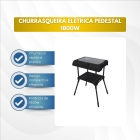 Churrasqueira El&eacute;trica Agratto Resid. Pedestal Mr.Cheff 1800W