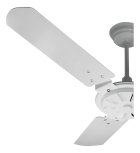 Ventilador de teto Ventex Comercial com 3 pás de MDF branco estrutura branco, 1.1m de diâmetro