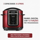 Panela de Pressão Elétrica Digital 5L, Mondial, 900W - PE-39