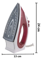 Ferro de Passar Roupa a Vapor a Seco Base Cerâmica Antiaderente Cabo Giratório Agratto Bravo FC-02 Voltagem