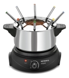 Panela De Fondue Elétrica Mondial Le Gourmet Fd02 Aço Inox Frequência 60