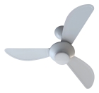 Ventilador De Teto Inverter Mistral Led 3 Pás Com Controle Remoto Ventisol Branco