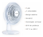 Ventilador Mini Turbo Branco/prata Ventimais Cor da estrutura Branco Cor das p&aacute;s Prata Di&acirc;metro 20 cm Material das p&aacute;s Pl&aacute;stico Quantidade de p&aacute;s 3