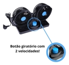 Mini Ventilador Painel Caminhão Carro 12v Rotação 360 Diâmetro 10 Cm