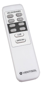 Ventilador De Teto Ventisol Vortice LED Com Controle 3p Branco