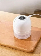 Mini Processador Alimento Triturador Alho El&eacute;trico Usb 250ml Cor Branco