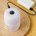 Mini Processador Alimento Triturador Alho El&eacute;trico Usb 250ml Cor Branco